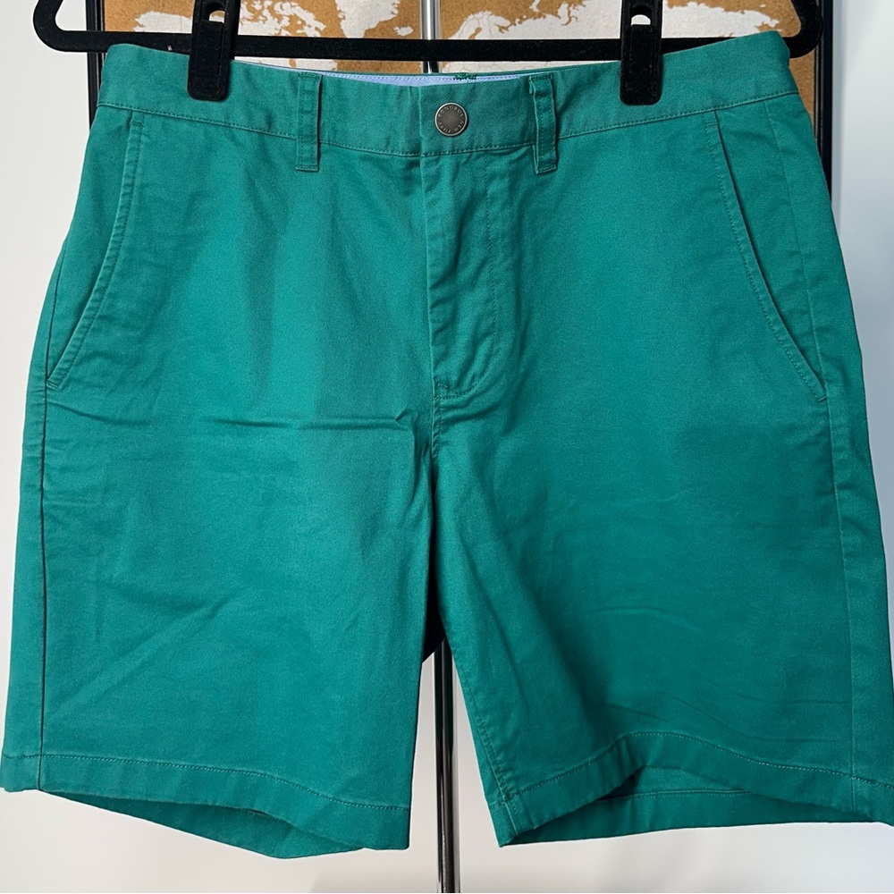NEW W/O Tag BONOBOS Men’s Shorts in Stunning Green Sz 29 Standard Fit 7” Inseam